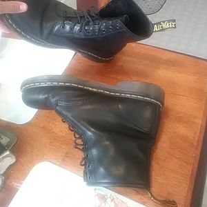 DocMartin black boots.